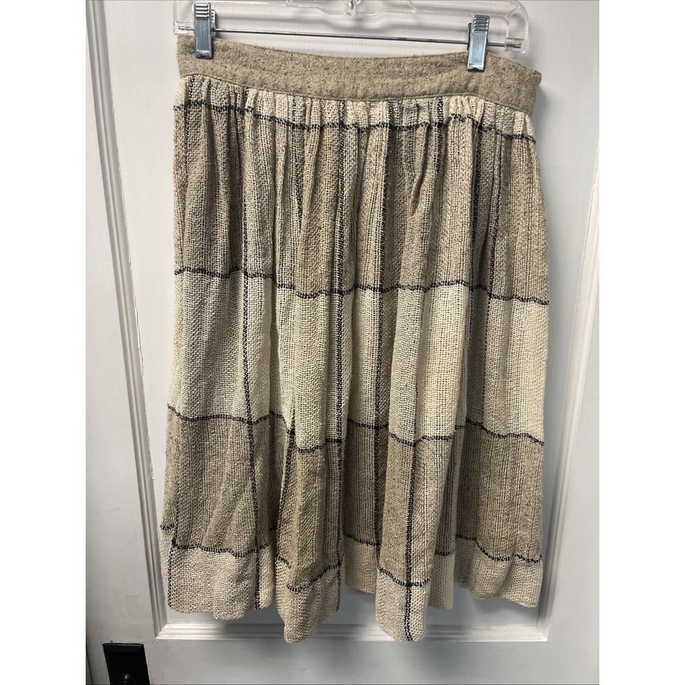 Vintage Dorothy Schoelen for Strawberry Plant Pleated Skirt Size 12 50% Silk